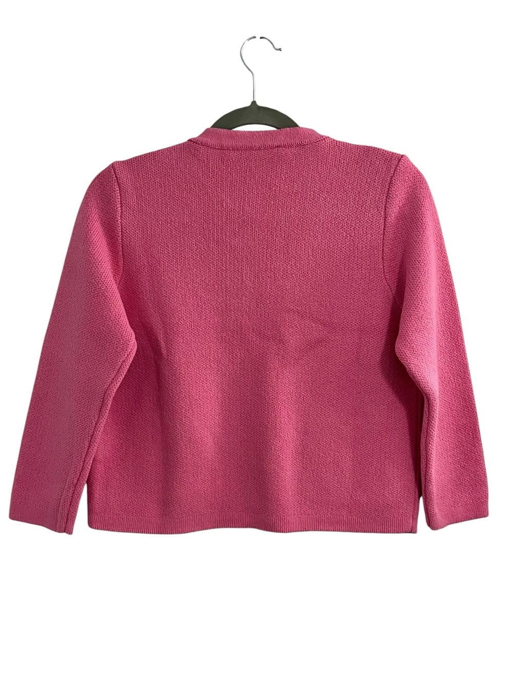 Zara Vibrant Pink Cardigan with Embossed Gold Buttons - Picture 10 of 12